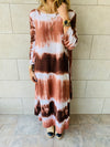 Earth Tones Tie Dye Dress