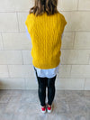 Mustard Basic Knit Vest