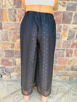 Black Beach Lace Pants