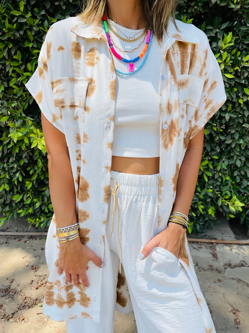 Sandy Longline Shirt Tie Dye Set