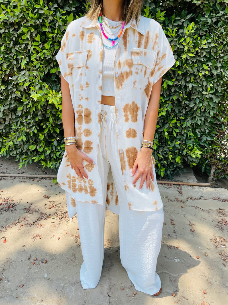 Sandy Longline Shirt Tie Dye Set