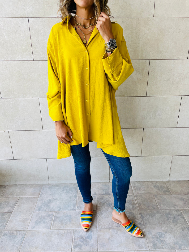 Mustard Fall Layering Shirt