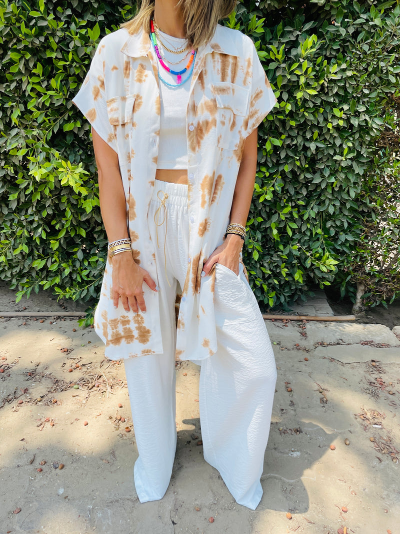 Sandy Longline Shirt Tie Dye Set