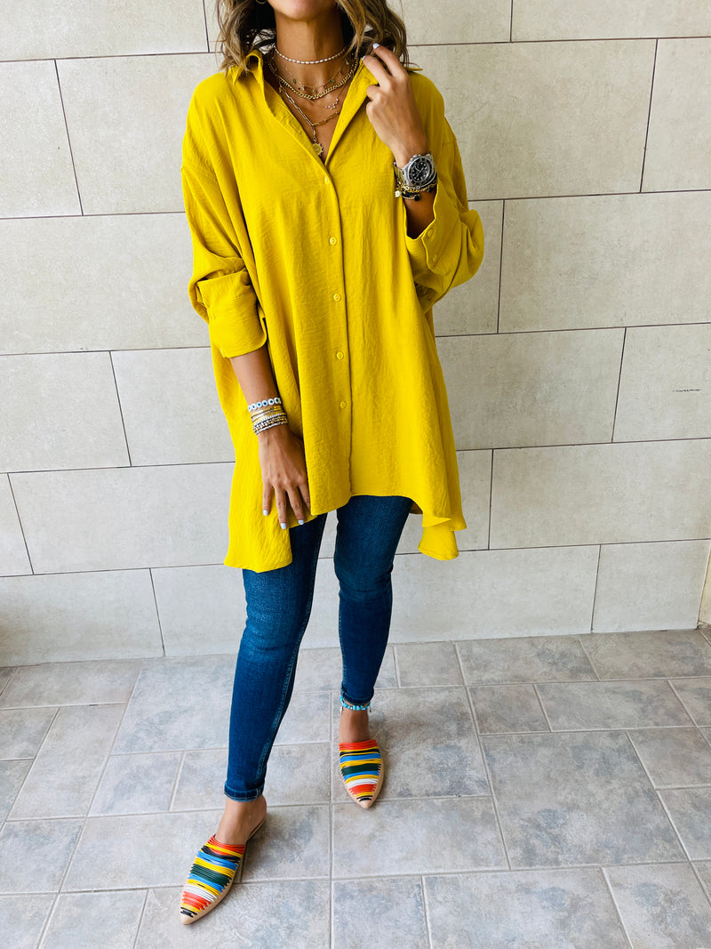 Mustard Fall Layering Shirt