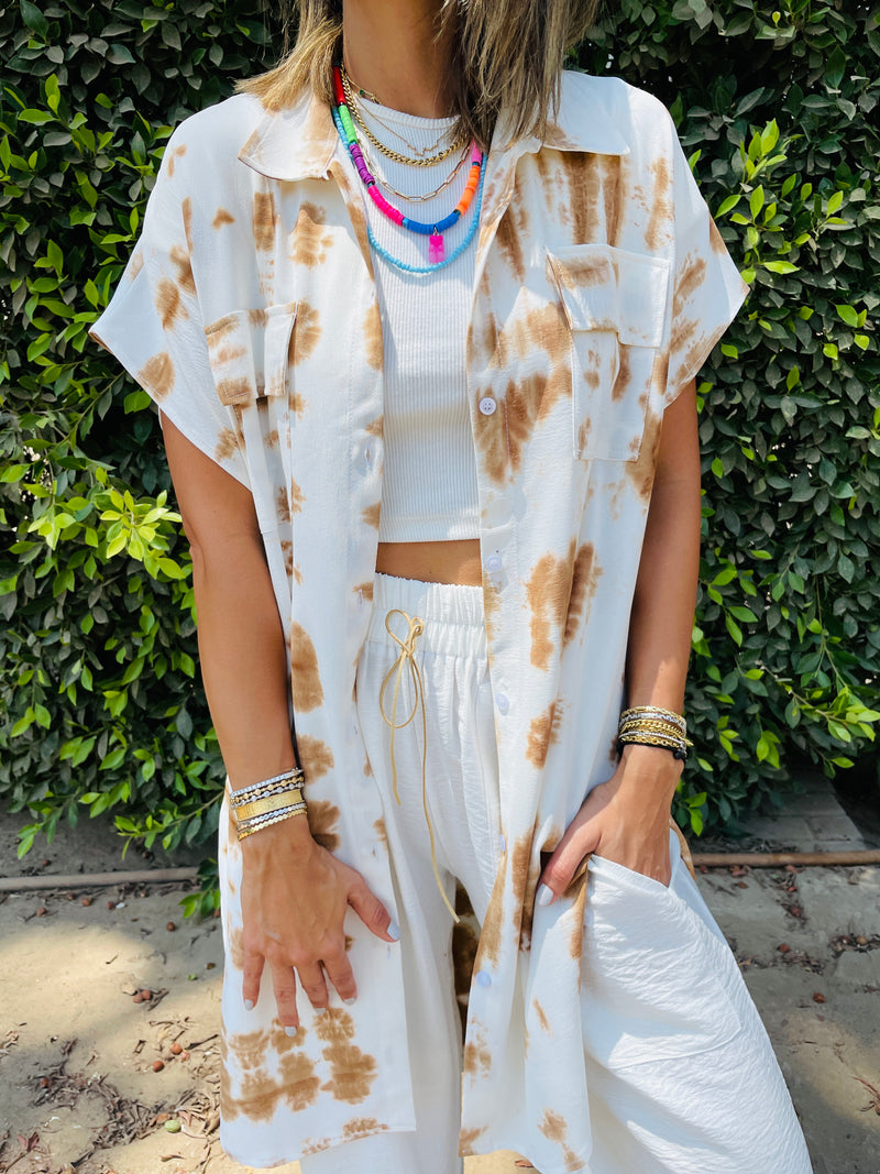 Sandy Longline Shirt Tie Dye Set