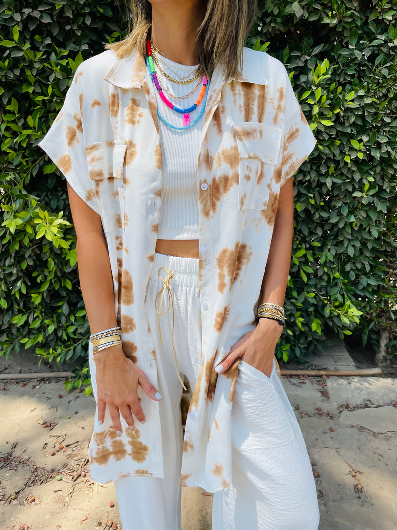 Sandy Longline Shirt Tie Dye Set