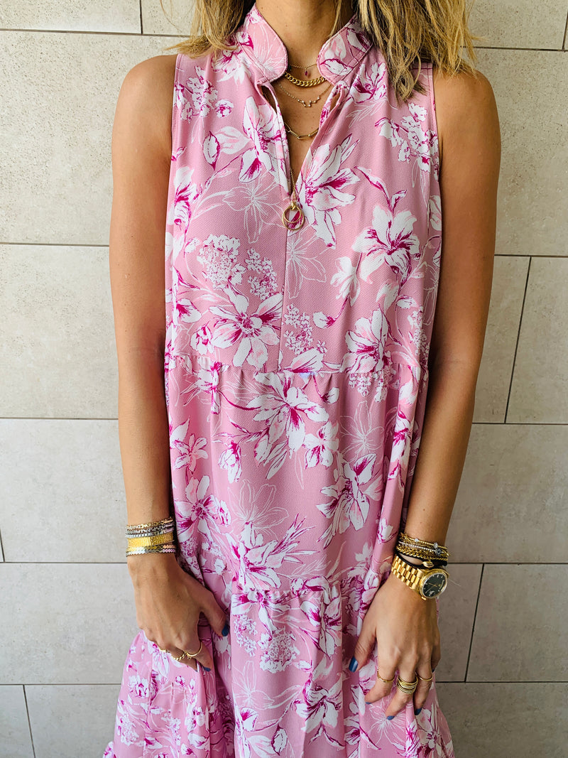 Blush Floral Dress Set