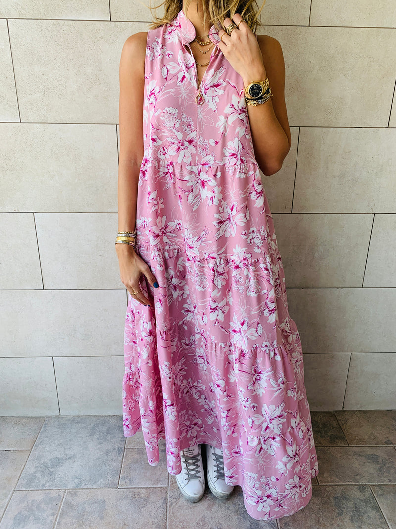 Blush Floral Dress Set
