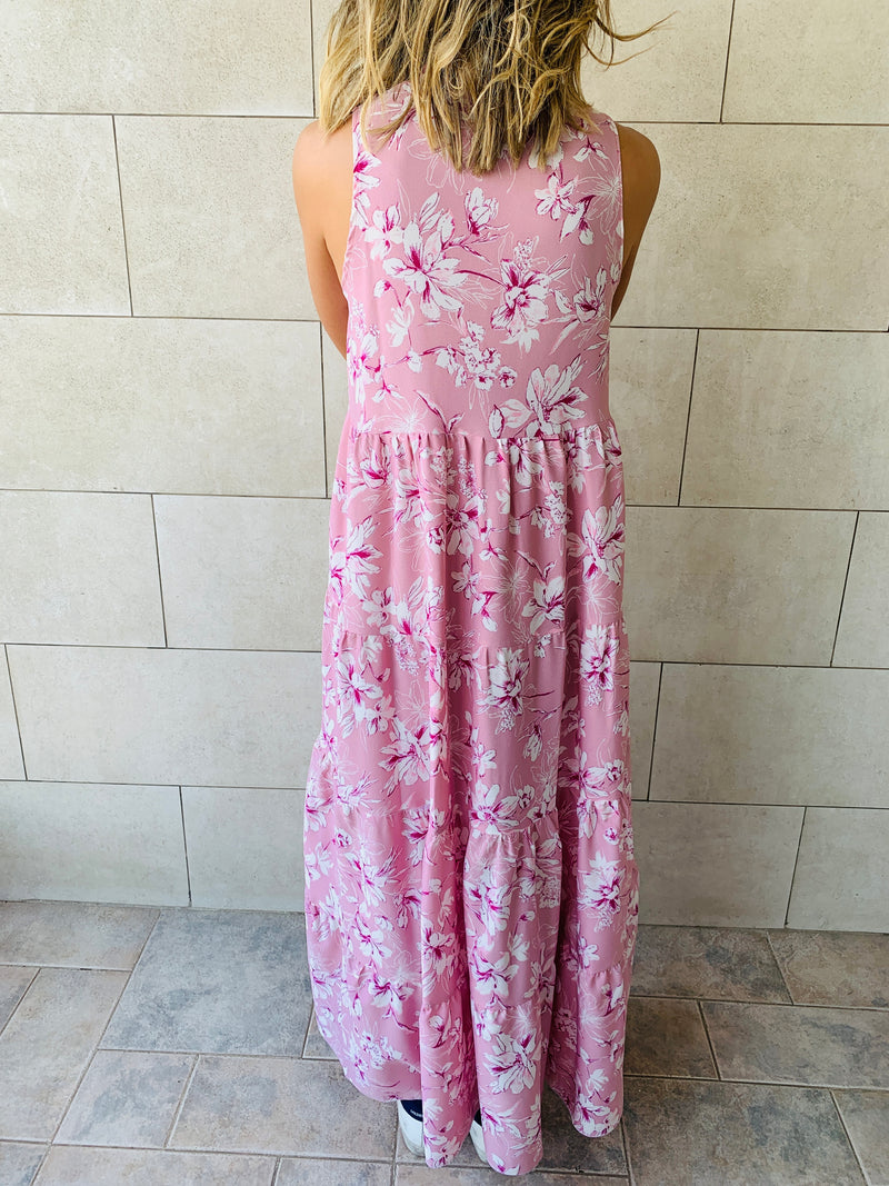 Blush Floral Dress Set