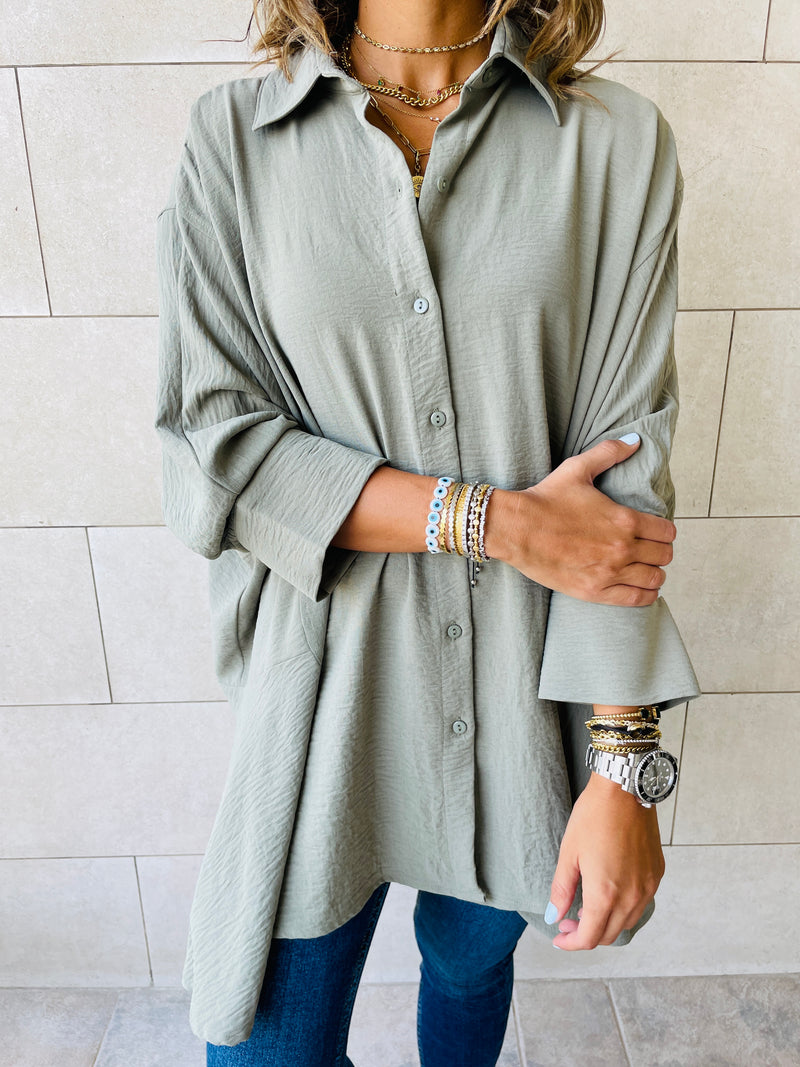 Olive Fall Layering Shirt