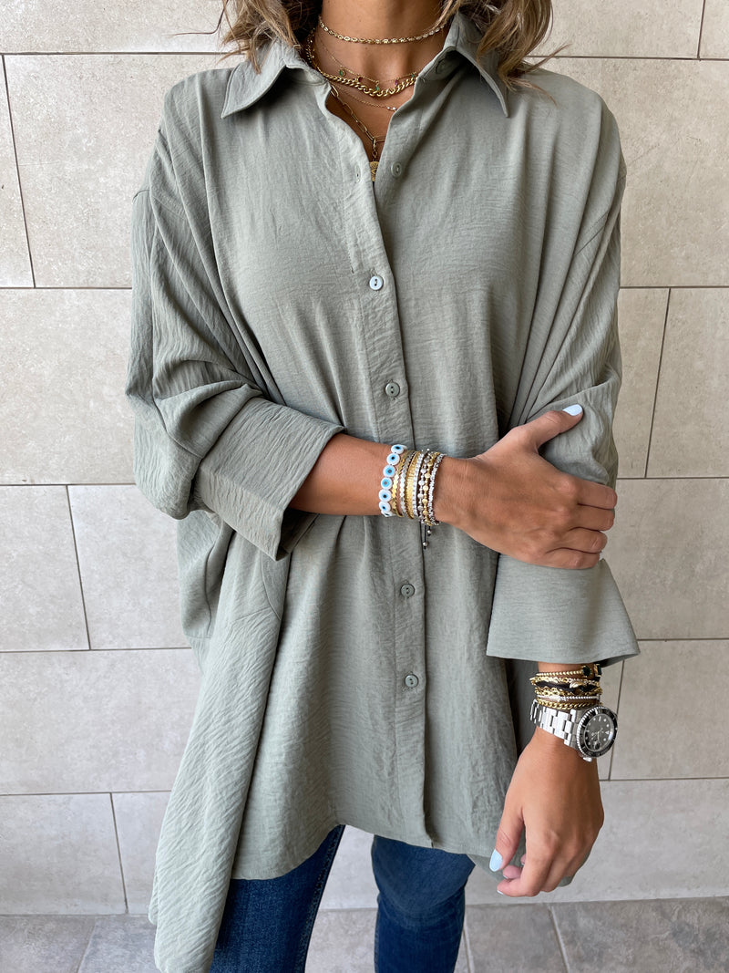 Olive Fall Layering Shirt