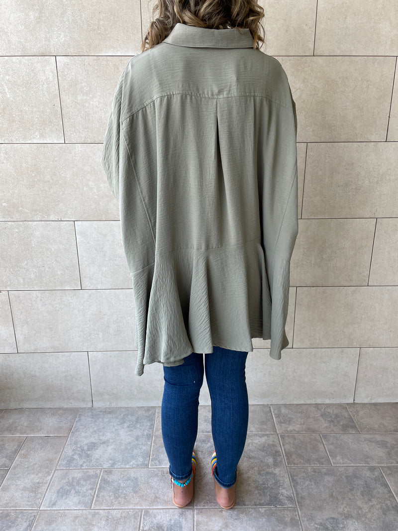 Olive Fall Layering Shirt