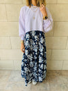 Blue Floral Dress Set