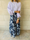 Blue Floral Dress Set