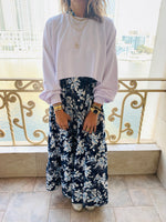 Blue Floral Dress Set