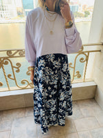 Blue Floral Dress Set