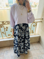 Blue Floral Dress Set