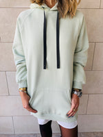 Sage Effortless Longline Hoodie