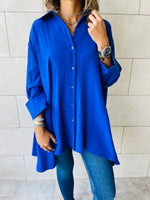 Blue Fall Layering Shirt