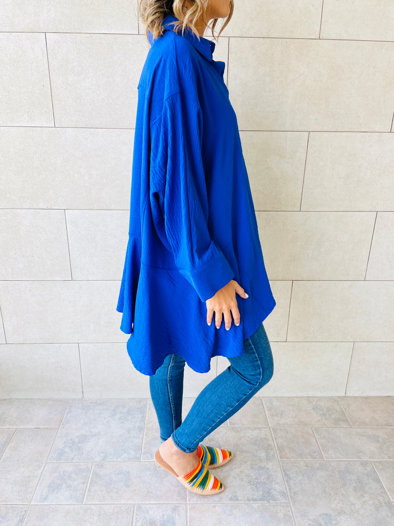 Blue Fall Layering Shirt