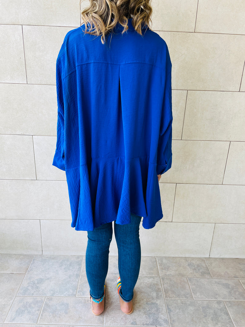 Blue Fall Layering Shirt