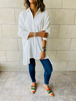 White Fall Layering Shirt
