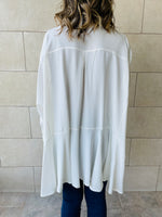 White Fall Layering Shirt