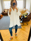 White Fall Layering Shirt