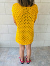 Yellow Crochet Beach Top