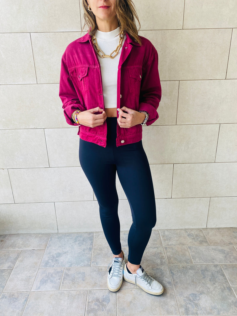 Plum  Denim Jacket