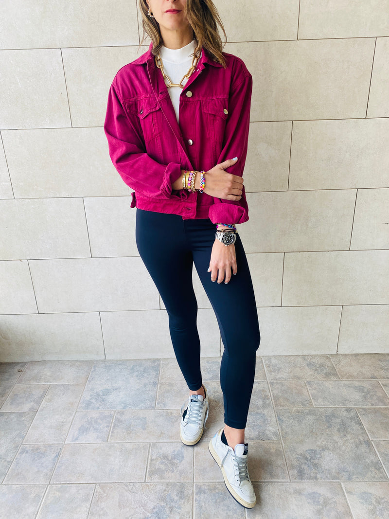 Plum  Denim Jacket