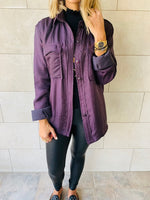 Purple Shine On Overshirt