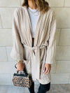 Beige Robe Cardigan