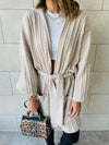 Beige Robe Cardigan
