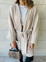 Beige Robe Cardigan