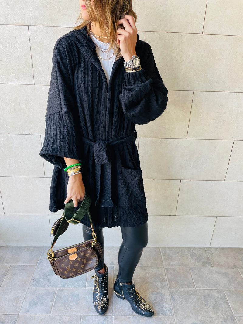 Black Robe Cardigan