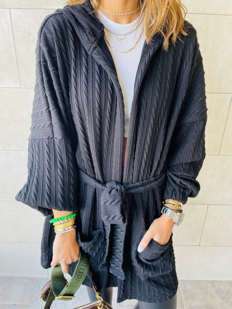 Black Robe Cardigan
