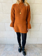 Rust Ballet Longline Pullover
