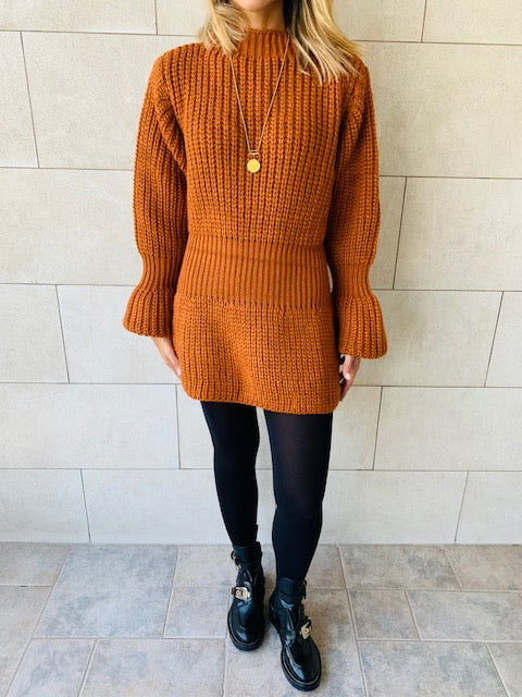 Rust Ballet Longline Pullover