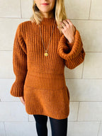 Rust Ballet Longline Pullover