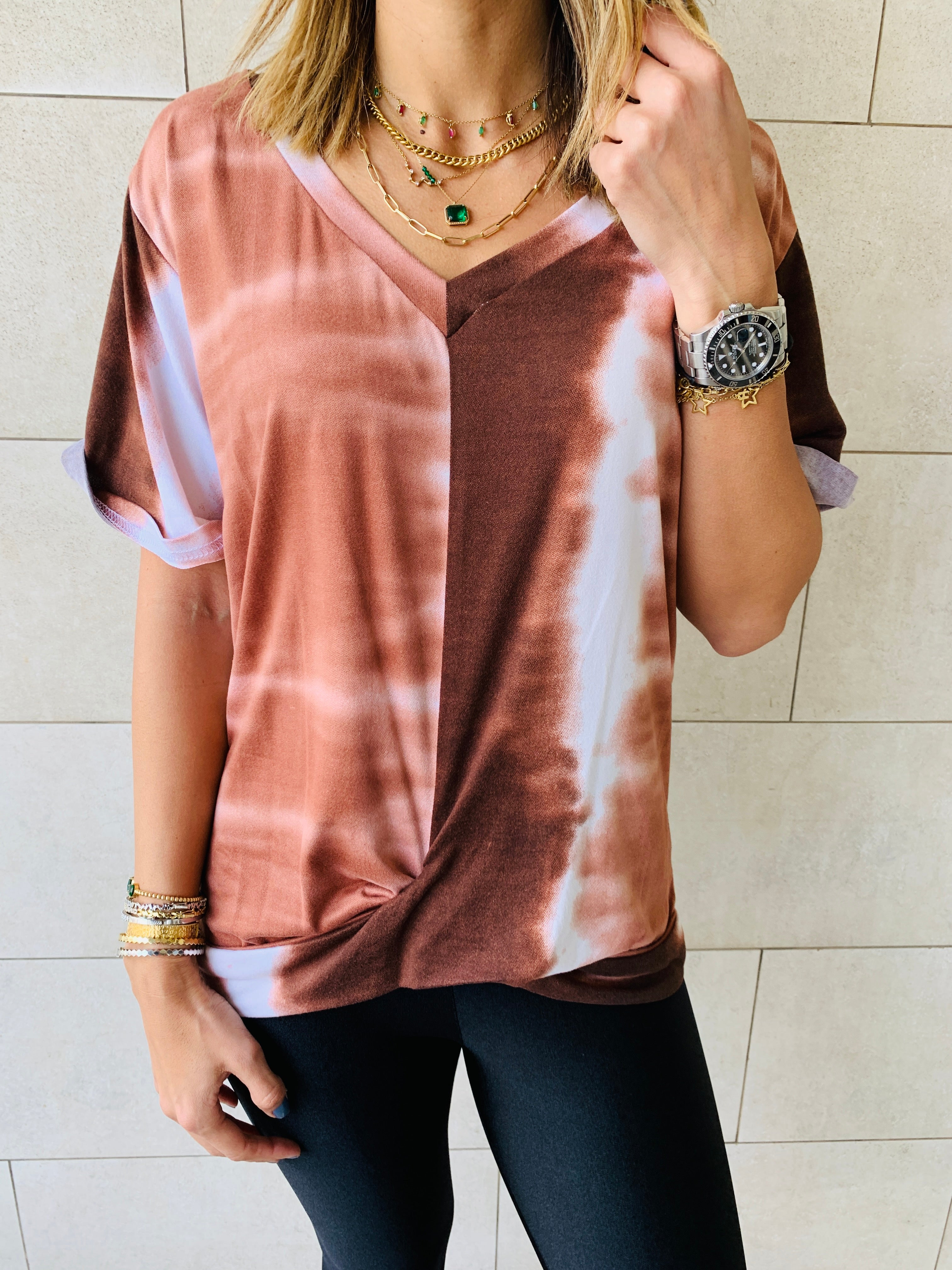 Earth Tones Tie Dye T-Shirt