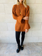 Rust Ballet Longline Pullover