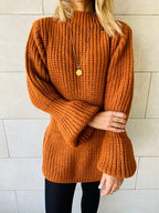Rust Ballet Longline Pullover