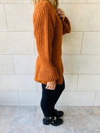 Rust Ballet Longline Pullover