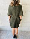 Olive Shawl Knit vest