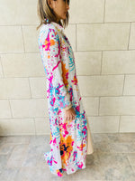 White Paint Splatter Open Shirt