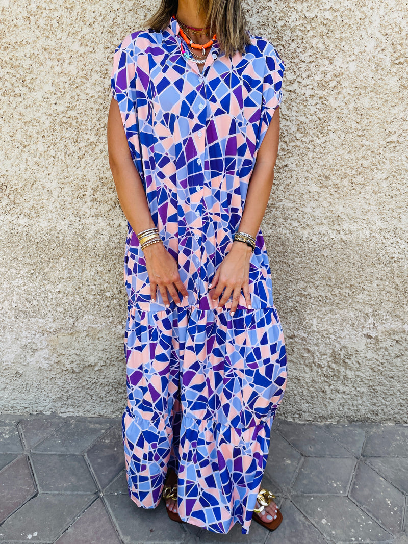 Purple Mosaic Dress