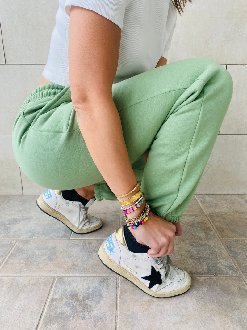 Apple Green Essential Sweat Pants