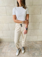 Beige Essential Sweat Pants