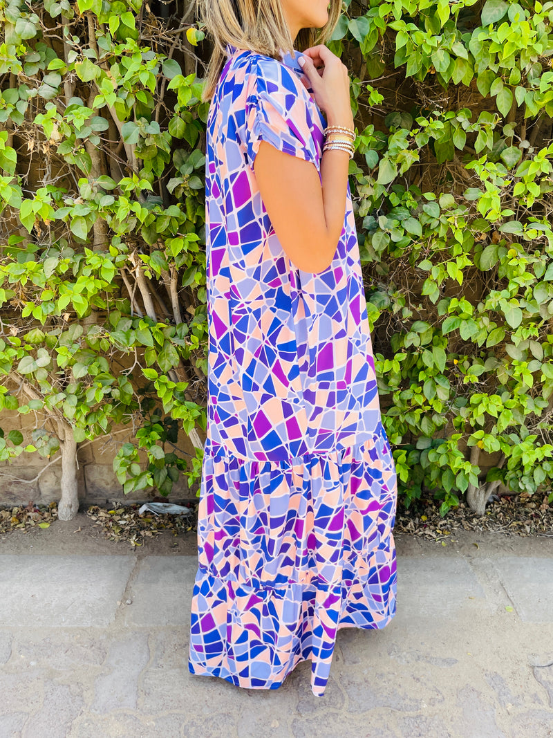 Purple Mosaic Dress